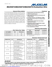 MAX5874EVKIT datasheet pdf MAXIM - Dallas Semiconductor