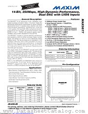 MAX5877EGK+TD datasheet pdf MAXIM - Dallas Semiconductor