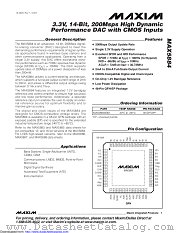 MAX5884EGM+ datasheet pdf MAXIM - Dallas Semiconductor
