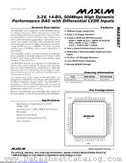 MAX5887EGK-TW datasheet pdf MAXIM - Dallas Semiconductor