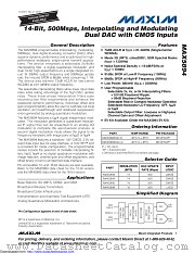 MAX5894EGK+D datasheet pdf MAXIM - Dallas Semiconductor