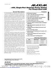 MAX5922BEUI+T datasheet pdf MAXIM - Dallas Semiconductor