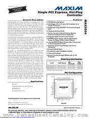 MAX5954 datasheet pdf MAXIM - Dallas Semiconductor