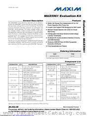 MAX5961EVKIT+ datasheet pdf MAXIM - Dallas Semiconductor
