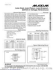 MAX6003EUR+ datasheet pdf MAXIM - Dallas Semiconductor