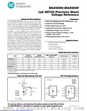 MAX6009AEUR+T datasheet pdf MAXIM - Dallas Semiconductor