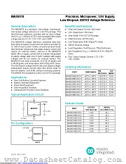 MAX6018AEUR18+ datasheet pdf MAXIM - Dallas Semiconductor