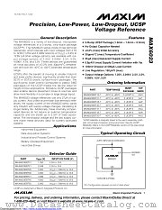 MAX6023EBT21+T datasheet pdf MAXIM - Dallas Semiconductor