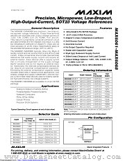 MAX6062BEUR+ datasheet pdf MAXIM - Dallas Semiconductor