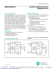 MAX6070BAUT50+ datasheet pdf MAXIM - Dallas Semiconductor