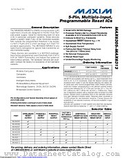 MAX6305UK00D3+ datasheet pdf MAXIM - Dallas Semiconductor