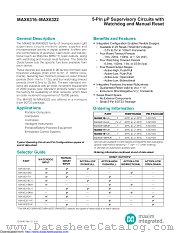 MAX6319LHUK29B+ datasheet pdf MAXIM - Dallas Semiconductor