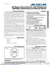 MAX6323GUT46+ datasheet pdf MAXIM - Dallas Semiconductor