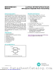 MAX6340UK31+ datasheet pdf MAXIM - Dallas Semiconductor