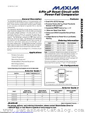 MAX6345ZUT+T datasheet pdf MAXIM - Dallas Semiconductor