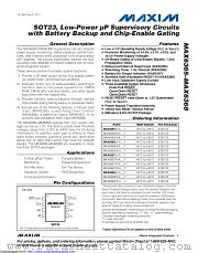 MAX6365LKA23+T datasheet pdf MAXIM - Dallas Semiconductor