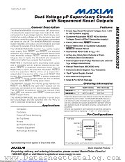 MAX6392KA23+T datasheet pdf MAXIM - Dallas Semiconductor