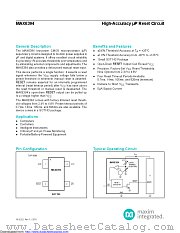 MAX6394US300D1+T datasheet pdf MAXIM - Dallas Semiconductor