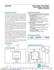 MAX6399ATA datasheet pdf MAXIM - Dallas Semiconductor