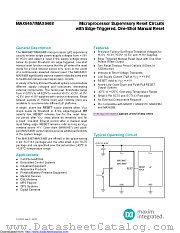 MAX6467XS29D3+ datasheet pdf MAXIM - Dallas Semiconductor