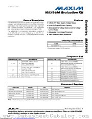 MAX6496EVKIT datasheet pdf MAXIM - Dallas Semiconductor