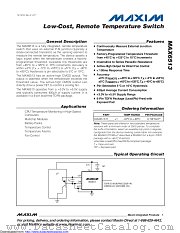 MAX6513UT085 datasheet pdf MAXIM - Dallas Semiconductor