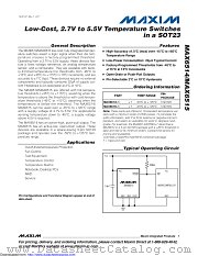 MAX6515UKP085+T datasheet pdf MAXIM - Dallas Semiconductor