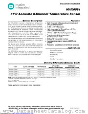 MAX6581TG98+ datasheet pdf MAXIM - Dallas Semiconductor