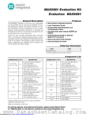 MAX6581EVKIT+ datasheet pdf MAXIM - Dallas Semiconductor