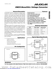 MAX660CSA+ datasheet pdf MAXIM - Dallas Semiconductor