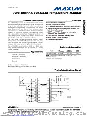 MAX6602UE9A+ datasheet pdf MAXIM - Dallas Semiconductor