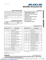 MAX6604EVKIT datasheet pdf MAXIM - Dallas Semiconductor