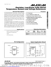 MAX6610AUT+T datasheet pdf MAXIM - Dallas Semiconductor