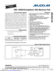 MAX66120 datasheet pdf MAXIM - Dallas Semiconductor