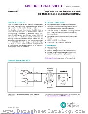 MAX66240ETB+ datasheet pdf MAXIM - Dallas Semiconductor