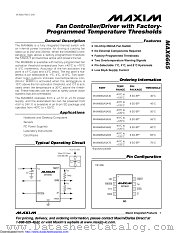 MAX6665ASA55+T datasheet pdf MAXIM - Dallas Semiconductor