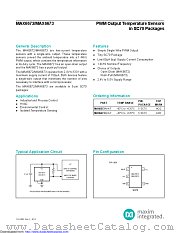 MAX6672AXK+ datasheet pdf MAXIM - Dallas Semiconductor