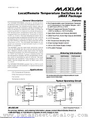 MAX6687AU40L+ datasheet pdf MAXIM - Dallas Semiconductor