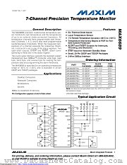 MAX6689UP9A+ datasheet pdf MAXIM - Dallas Semiconductor