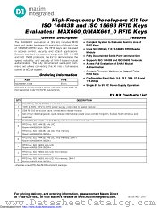 MAX66901-K00 datasheet pdf MAXIM - Dallas Semiconductor