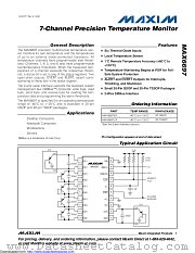 MAX6697UP99+T datasheet pdf MAXIM - Dallas Semiconductor