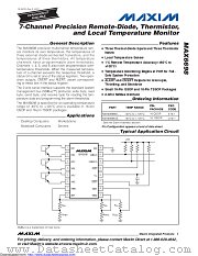 MAX6698EE99+ datasheet pdf MAXIM - Dallas Semiconductor