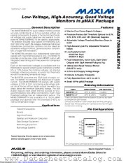 MAX6714AUB+ datasheet pdf MAXIM - Dallas Semiconductor