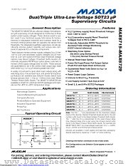 MAX6727KAWGD3+ datasheet pdf MAXIM - Dallas Semiconductor