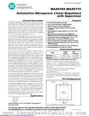 MAX6765TTSD1+T datasheet pdf MAXIM - Dallas Semiconductor