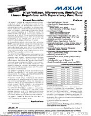 MAX6791TPTD2+T datasheet pdf MAXIM - Dallas Semiconductor