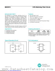 MAX6814XK+ datasheet pdf MAXIM - Dallas Semiconductor