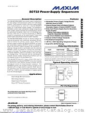 MAX6819UT+ datasheet pdf MAXIM - Dallas Semiconductor