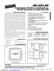MAX685ETG+ datasheet pdf MAXIM - Dallas Semiconductor