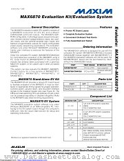 MAX6870EVCMAXQU datasheet pdf MAXIM - Dallas Semiconductor